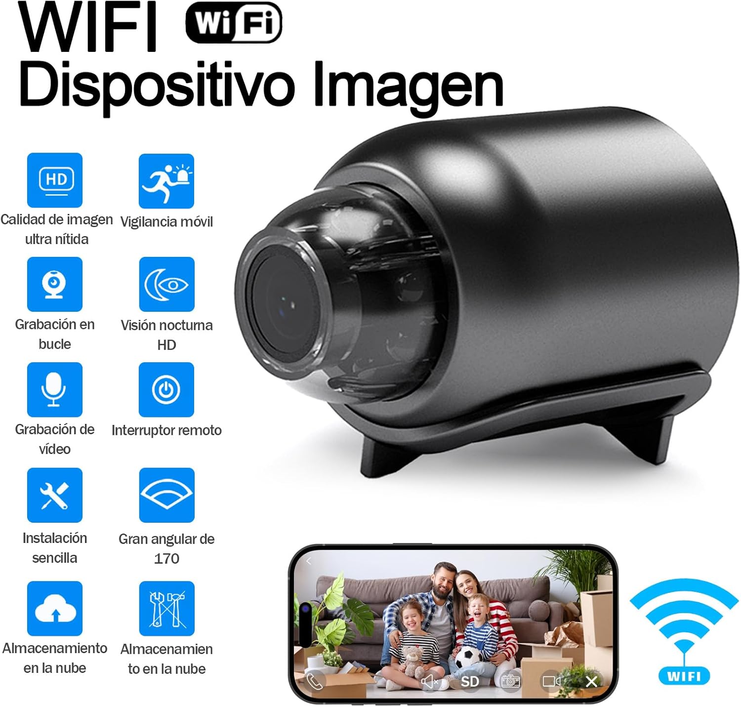 Cámara De Seguridad HD 1080P