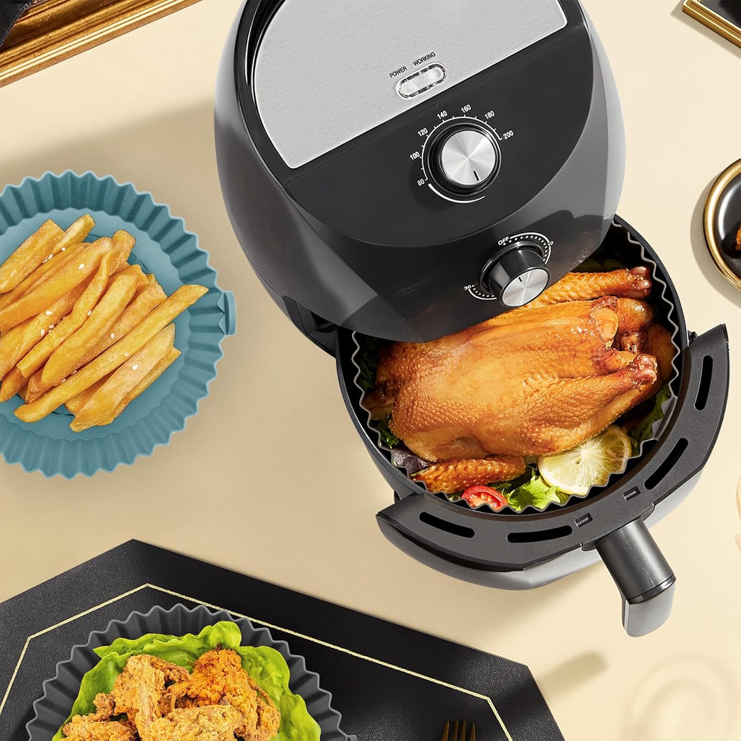 Molde De Silicona Para Air Fryer