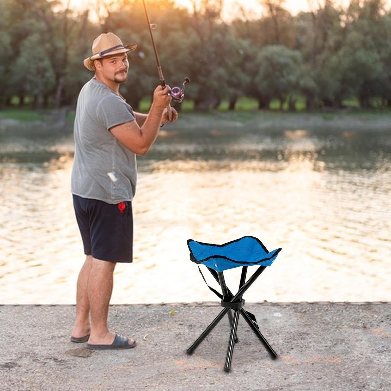 Silla Plegable Portátil Con Estuche